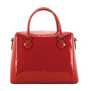 2020 Pourchet Paris Cassetta Vegan Patent Tote